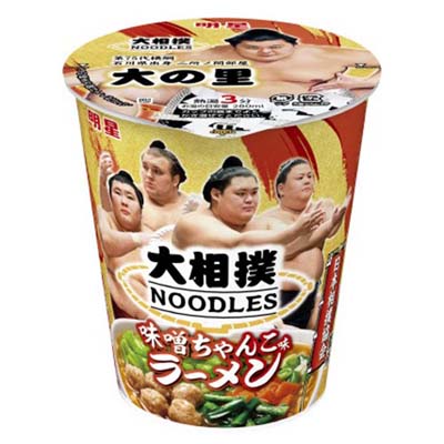 明星　大相撲NOODLES　味噌ちゃんこ味ラーメン　71ｇ