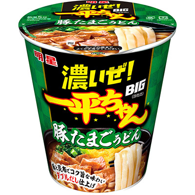 明星　濃いぜ！一平ちゃんＢＩＧ　豚たまごうどん　９０ｇ