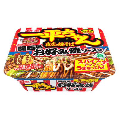 明星　一平ちゃん夜店の焼そば　関西風お好み焼ソース味　122ｇ