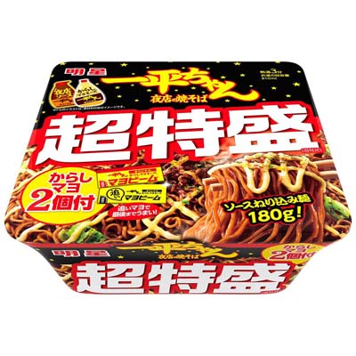 明星　一平ちゃん夜店の焼そば　超特盛　からしマヨ2個付　239ｇ