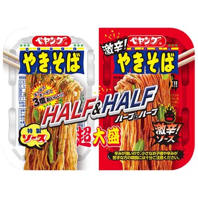 まるか食品　ペヤング　超大盛やきそばハーフ＆ハーフ激辛　235ｇ