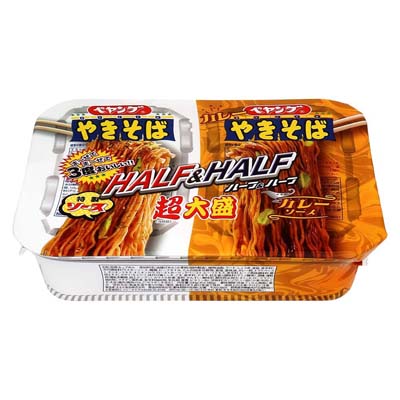 まるか食品　ペヤング　超大盛やきそばハーフ＆ハーフカレー　241ｇ