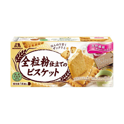 森永全粒粉仕立てのビスケット14枚