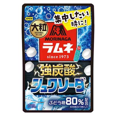 森永製菓 大粒ラムネ 強炭酸シュワソーダ 25g