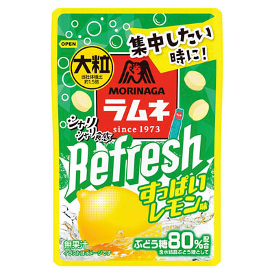 森永 大粒ラムネ リフレッシュすっぱいレモン味 30g
