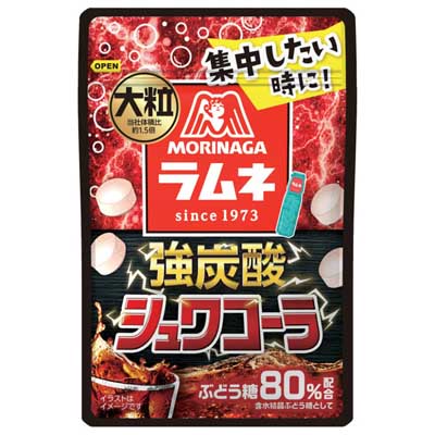 森永製菓 大粒ラムネ 強炭酸シュワコーラ 25g