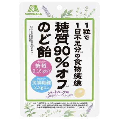 森永製菓　糖質90％オフのど飴　58ｇ