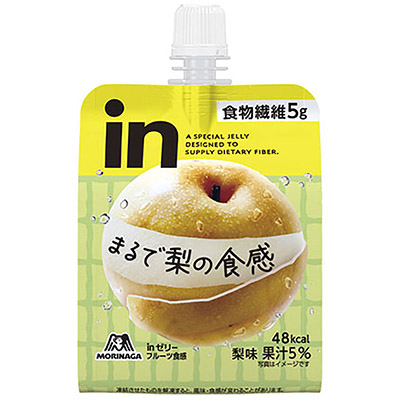 森永　ｉｎゼリー　フルーツ食感　まるで梨の食感　１５０ｇ