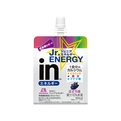 森永製菓　ｉｎゼリージュニアエネルギー　ぶどう味　180ｇ