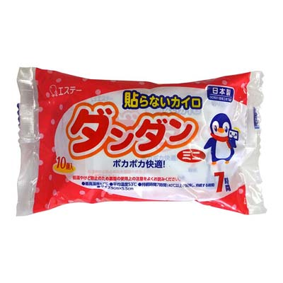 エステー 貼らないカイロ ダンダン ミニ 10個入