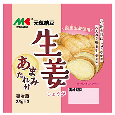 マルキン 元気納豆 生姜あまみたれ付 35g×3個