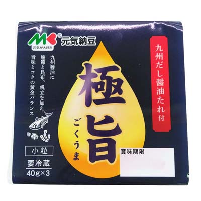 マルキン食品　元気納豆極旨　40g×３個
