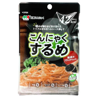 マルキン 元気こんにゃく こんにゃくするめ 魅惑のブラックペッパー 15g