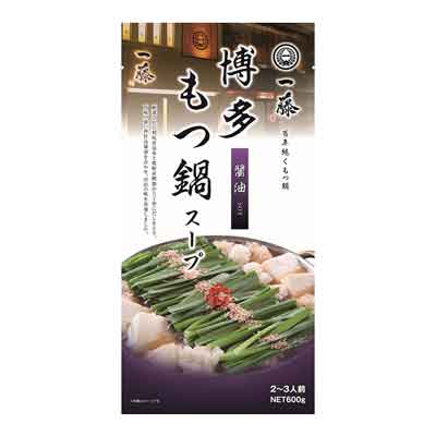 宮島 一藤監修 博多もつ鍋スープ 醤油 600g