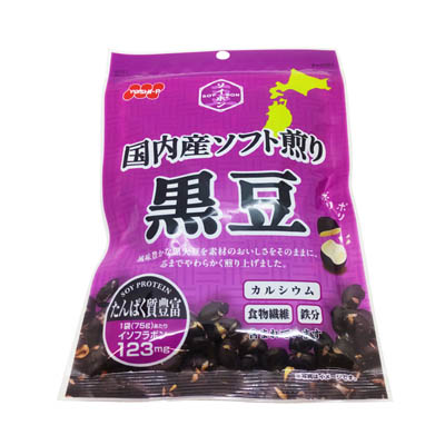 吉田ピーナッツ食品 国内産ソフト煎り黒豆 75g