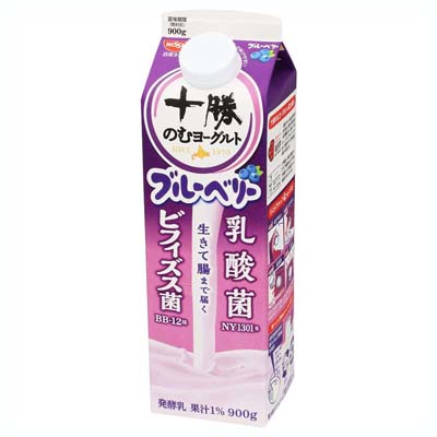 日清ヨーク　十勝のむヨーグルト　ブルーベリー　900g
