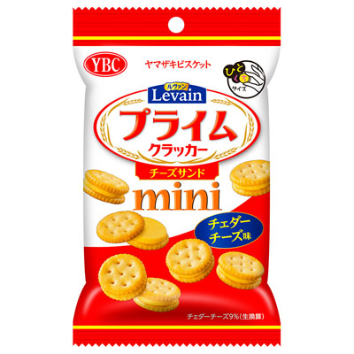 YBC ルヴァンプライムクラッカー チーズサンドミニ チェダーチーズ味 40g