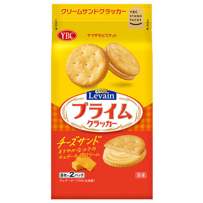 YBC ルヴァンプライムクラッカー チーズサンド 8枚×2パック