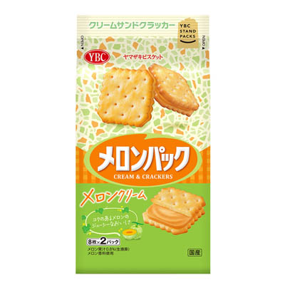 YBC メロンパック メロンクリーム 8枚×2パック