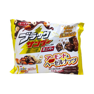 有楽 ブラックサンダー ミニアーモンド&ヘーゼルナッツ 112g