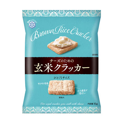 雪印チーズのための玄米クラッカー