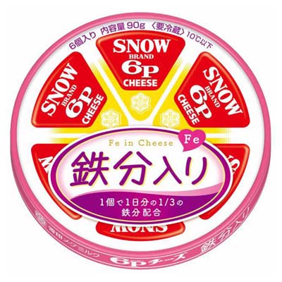 雪印 6Pチーズ 鉄分入り 90g