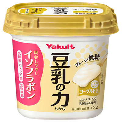 ヤクルト　豆乳の力　プレーン無糖　４００ｇ
