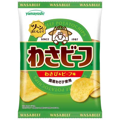 山芳製菓 ポテトチップス わさビーフ 50g