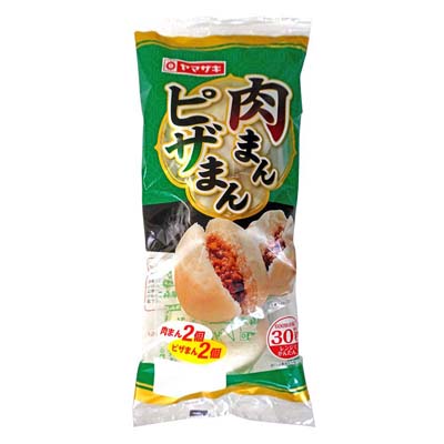 ヤマザキ　肉まんピザまん　２個×2