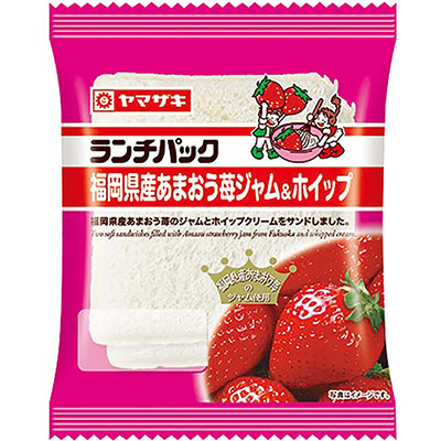 ヤマザキランチパック　福岡県産あまおう苺ジャム＆ホイップ