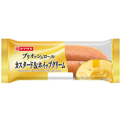 ヤマザキ　ブリオッシュロール（カスタード＆ホイップクリーム）
