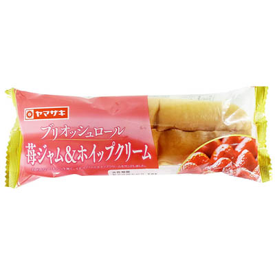 ヤマザキ　ブリオッシュロール（苺ジャム＆ホイップクリーム）