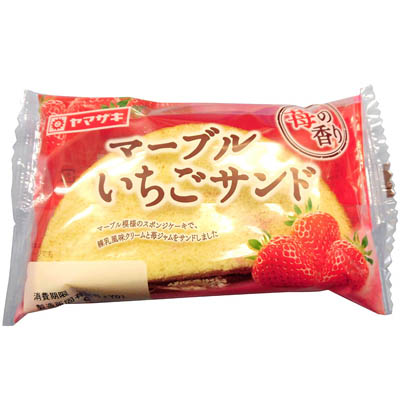 ヤマザキ　マーブルいちごサンド
