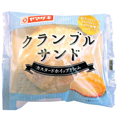 ヤマザキ　クランブルサンドカスタードホイップクリーム