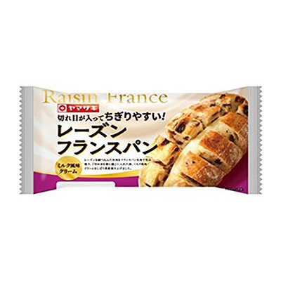 ヤマザキ　レーズンフランスパン（ミルク風味クリーム）