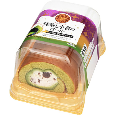 ヤマザキ プレミアムスイーツ 抹茶と小倉のロール