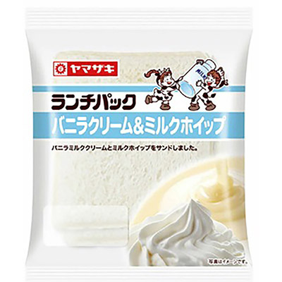 ヤマザキ　ランチパック（バニラクリーム＆ミルクホイップ）