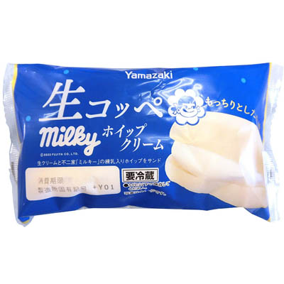 ヤマザキ 生コッペ ミルキーホイップクリーム