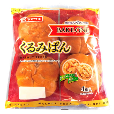 ヤマザキ　くるみぱん　４個入