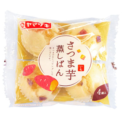 ヤマザキ　さつま芋蒸しパン　４個入