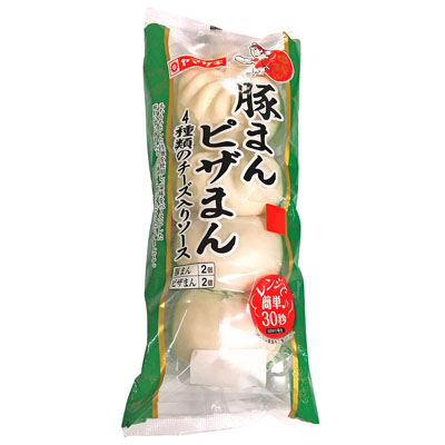 ヤマザキ　豚まんピザまん 4種のチーズ入りソーズ