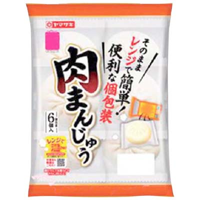 ヤマザキ　肉まんじゅうレンジ用　６個入