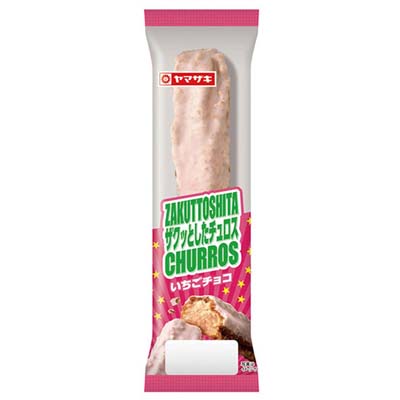 ヤマザキ　ザクっとしたチュロス（いちごチョコ）　１個