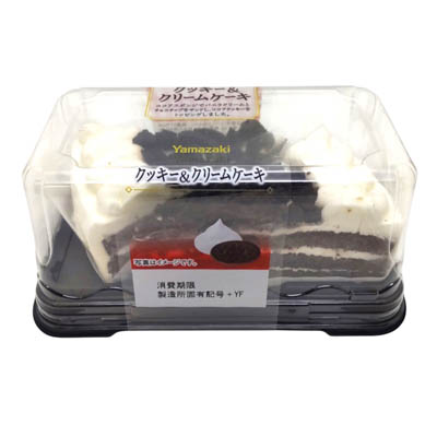 ヤマザキ クッキー&クリームケーキ 2個入