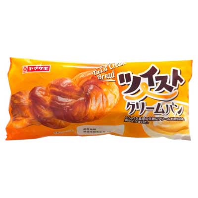 ヤマザキ　ツイストクリームパン　1個