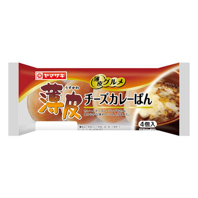 ヤマザキ　薄皮チーズカレーぱん　4個入