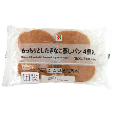 セブンプレミアム　もっちりとしたきなこ蒸しパン　4個入