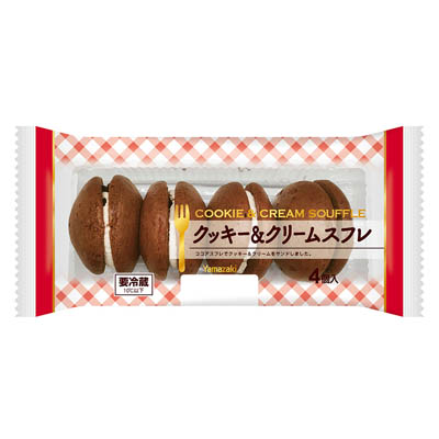 ヤマザキ　クッキー＆クリームスフレ　４個入