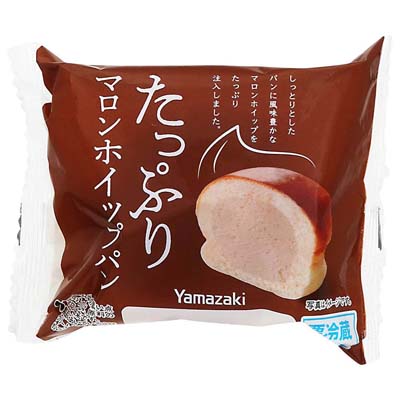 ヤマザキ　たっぷりマロンホイップパン　1個