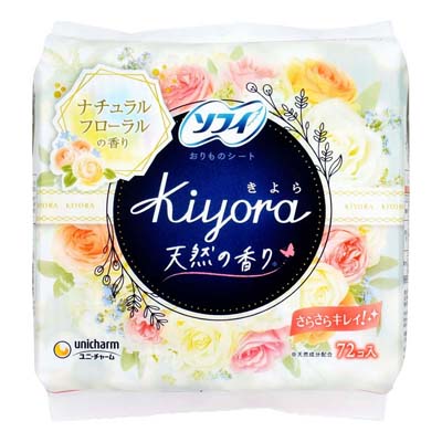 ユニ・チャーム　ソフィ Kiyora　ナチュラルフローラルの香り　72個入